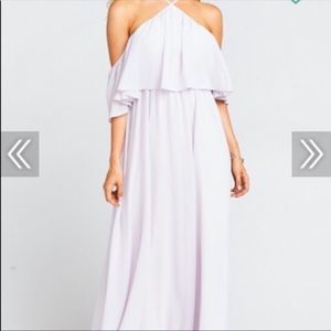 Show Me Your MuMu Lavender Chiffon Maxi Dress